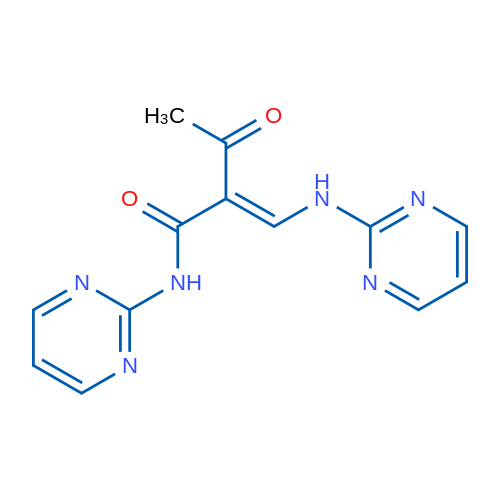 (2E)-3-Oxo-N-(pyrimidin-2-yl)-2-{[(pyrimidin-2-yl)amino]methylidene}butanamide 1g