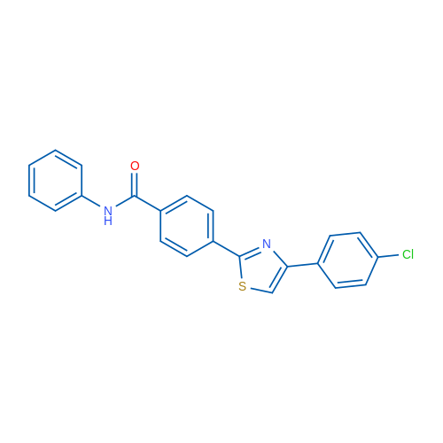 4-[4-(4-Chlorophenyl)-1,3-thiazol-2-yl]-N-phenylbenzamide 1g