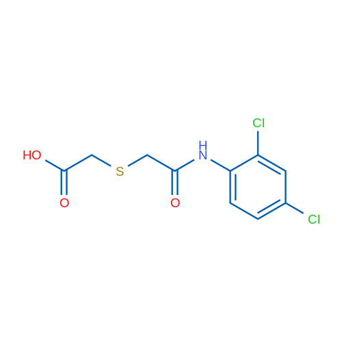 2-((2-((2,4-Dichlorophenyl)amino)-2-oxoethyl)thio)acetic acid 5g