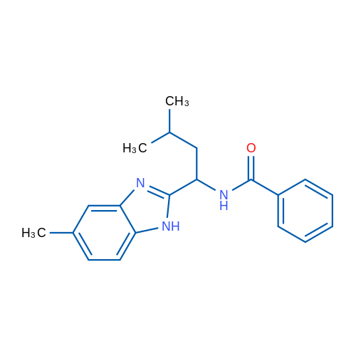 N-[3-Methyl-1-(5-methyl-1H-1,3-benzodiazol-2-yl)butyl]benzamide 1g