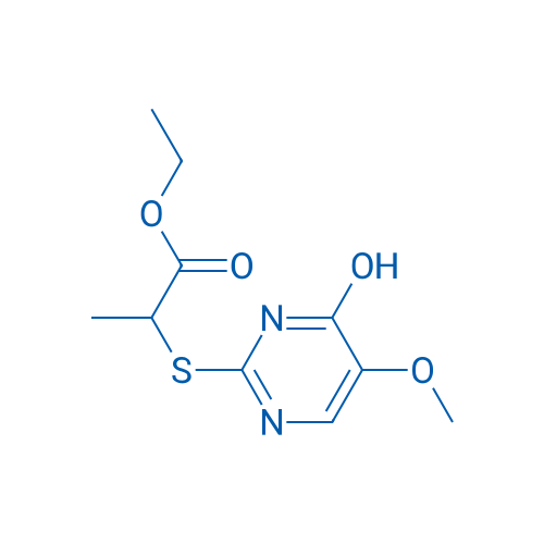 Ethyl 2-[(4-hydroxy-5-methoxypyrimidin-2-yl)sulfanyl]propanoate 10mg