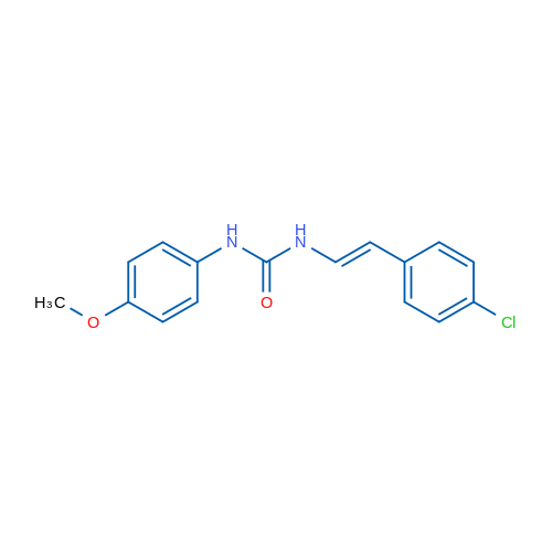 1-[(E)-2-(4-Chlorophenyl)ethenyl]-3-(4-methoxyphenyl)urea 1g