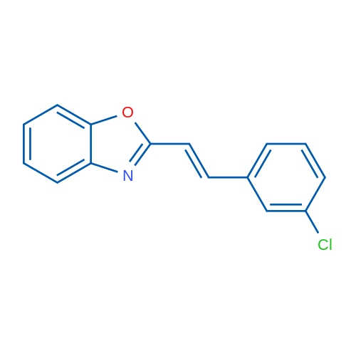 2-[(E)-2-(3-Chlorophenyl)ethenyl]-1,3-benzoxazole 1g