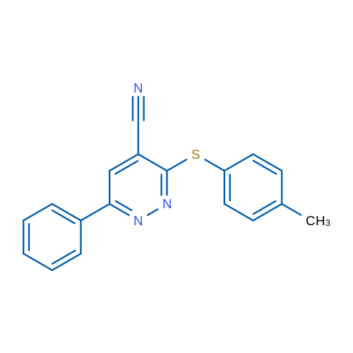 3-[(4-Methylphenyl)sulfanyl]-6-phenylpyridazine-4-carbonitrile 1g