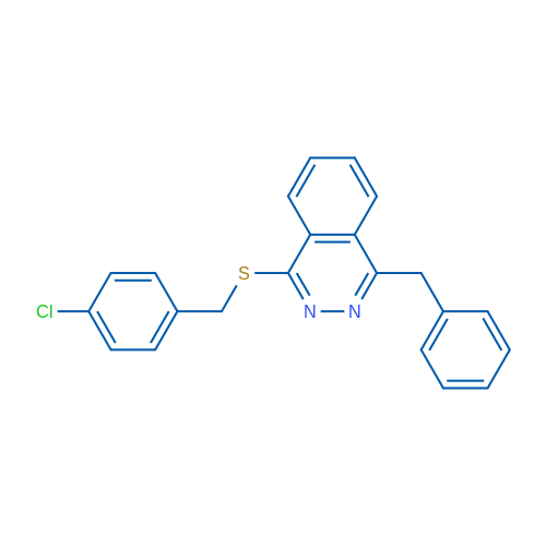 1-Benzyl-4-{[(4-chlorophenyl)methyl]sulfanyl}phthalazine 1g