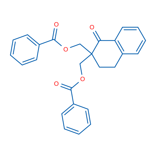 {2-[(benzoyloxy)methyl]-1-oxo-1,2,3,4-tetrahydronaphthalen-2-yl}methyl benzoate 1g