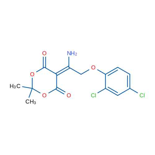 5-[1-Amino-2-(2,4-dichlorophenoxy)ethylidene]-2,2-dimethyl-1,3-dioxane-4,6-dione 1g