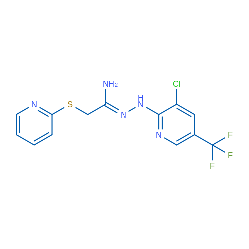 (Z)-N'-{[3-chloro-5-(trifluoromethyl)pyridin-2-yl]amino}-2-(pyridin-2-ylsulfanyl)ethanimidamide 1g