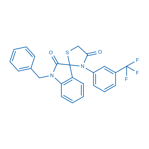 1-Benzyl-3'-[3-(trifluoromethyl)phenyl]-1,2-dihydrospiro[indole-3,2'-[1,3]thiazolidine]-2,4'-dione 50mg