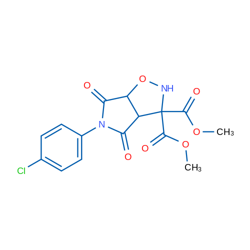 3,3-Dimethyl 5-(4-chlorophenyl)-4,6-dioxo-hexahydro-2H-pyrrolo[3,4-d][1,2]oxazole-3,3-dicarboxylate 1g