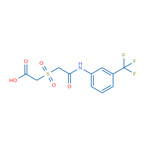 2-({[3-(trifluoromethyl)phenyl]carbamoyl}methanesulfonyl)acetic acid 1g