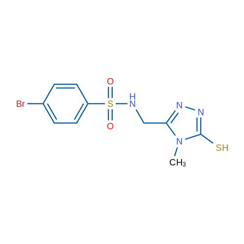 4-Bromo-N-[(4-methyl-5-sulfanyl-4H-1,2,4-triazol-3-yl)methyl]benzene-1-sulfonamide 1g
