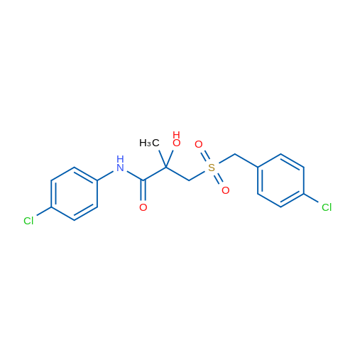N-(4-Chlorophenyl)-3-[(4-chlorophenyl)methanesulfonyl]-2-hydroxy-2-methylpropanamide 1g
