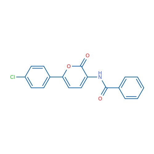 N-[6-(4-Chlorophenyl)-2-oxo-2H-pyran-3-yl]benzamide 1g