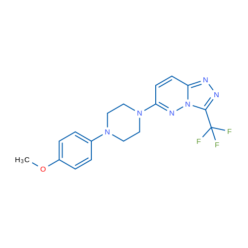 1-(4-Methoxyphenyl)-4-[3-(trifluoromethyl)-[1,2,4]triazolo[4,3-b]pyridazin-6-yl]piperazine 1g