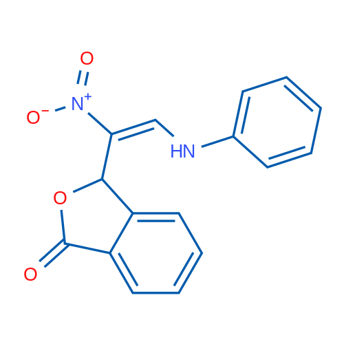 3-[(E)-1-Nitro-2-(phenylamino)ethenyl]-1,3-dihydro-2-benzofuran-1-one 1g