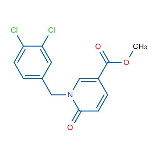 Methyl 1-[(3,4-dichlorophenyl)methyl]-6-oxo-1,6-dihydropyridine-3-carboxylate 1g