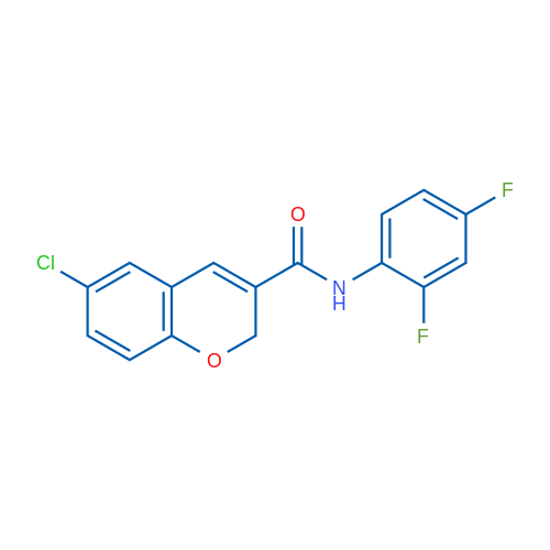 6-Chloro-N-(2,4-difluorophenyl)-2H-chromene-3-carboxamide 1g