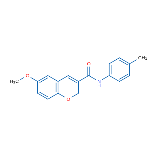 6-Methoxy-N-(4-methylphenyl)-2H-chromene-3-carboxamide 1g