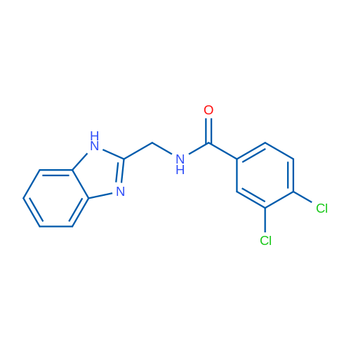 N-[(1H-1,3-Benzodiazol-2-yl)methyl]-3,4-dichlorobenzamide 1g