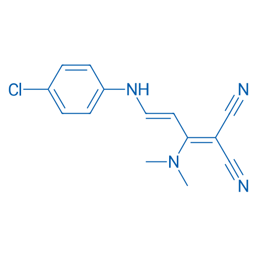 2-[(2E)-3-[(4-Chlorophenyl)amino]-1-(dimethylamino)prop-2-en-1-ylidene]propanedinitrile 1g