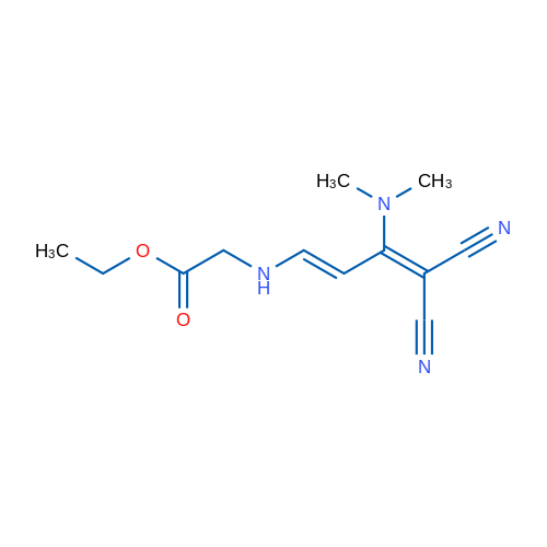 Ethyl 2-{[(1E)-4,4-dicyano-3-(dimethylamino)buta-1,3-dien-1-yl]amino}acetate 1g
