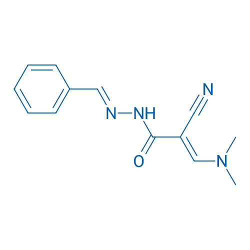 (2E)-2-Cyano-3-(dimethylamino)-N'-[(1E)-phenylmethylidene]prop-2-enehydrazide 1g