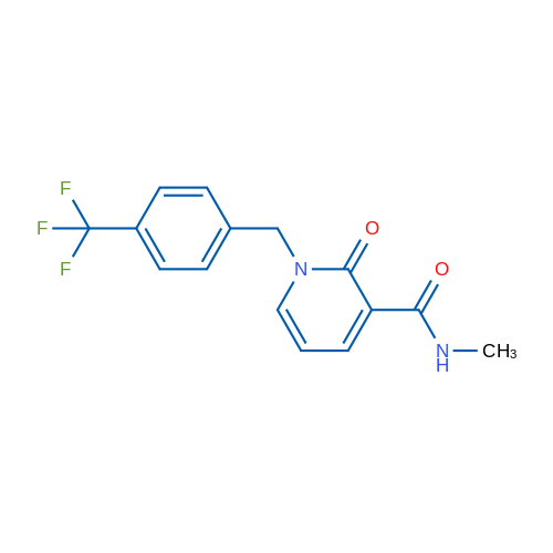 N-Methyl-2-oxo-1-{[4-(trifluoromethyl)phenyl]methyl}-1,2-dihydropyridine-3-carboxamide 1g