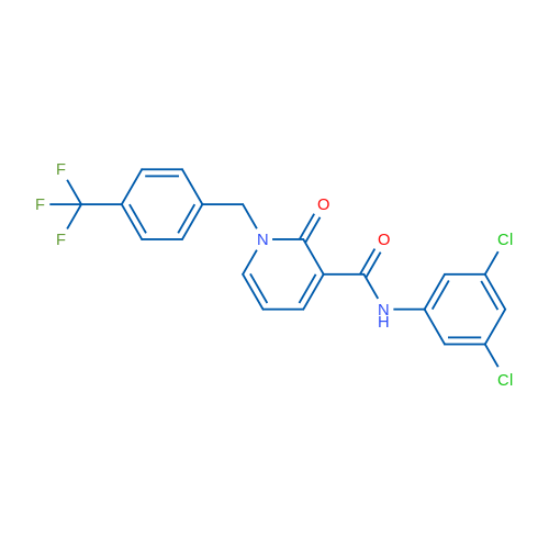 N-(3,5-Dichlorophenyl)-2-oxo-1-{[4-(trifluoromethyl)phenyl]methyl}-1,2-dihydropyridine-3-carboxamide 1g