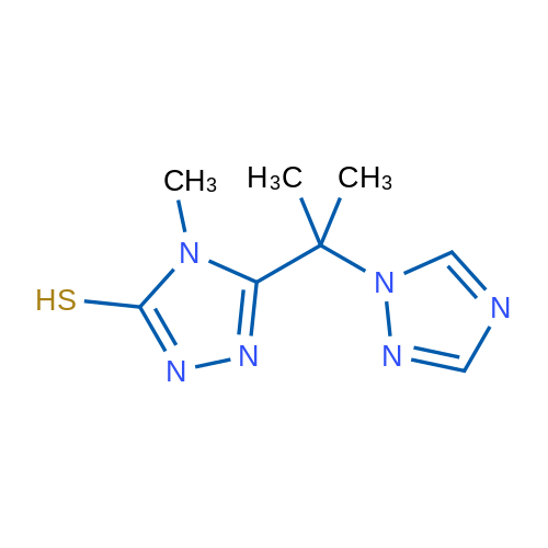 4-Methyl-5-[2-(1H-1,2,4-triazol-1-yl)propan-2-yl]-4H-1,2,4-triazole-3-thiol 1g