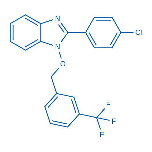 2-(4-Chlorophenyl)-1-{[3-(trifluoromethyl)phenyl]methoxy}-1H-1,3-benzodiazole 1g
