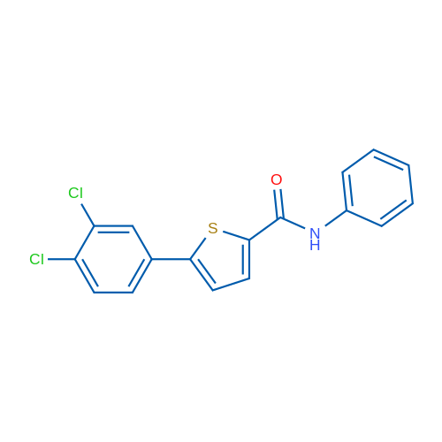 5-(3,4-Dichlorophenyl)-N-phenylthiophene-2-carboxamide 1g