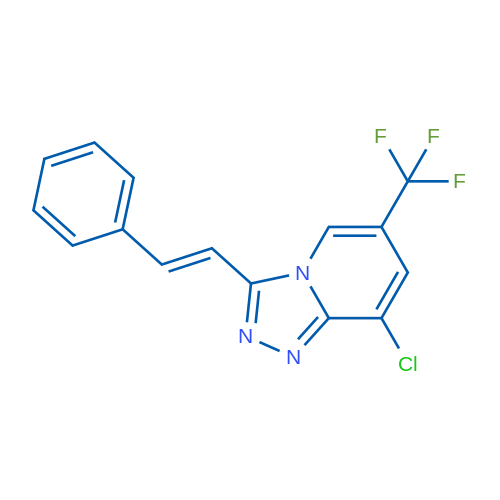 8-Chloro-3-[(E)-2-phenylethenyl]-6-(trifluoromethyl)-[1,2,4]triazolo[4,3-a]pyridine 1g