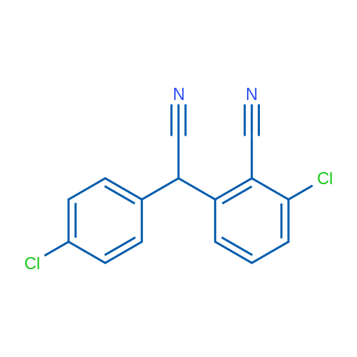 2-Chloro-6-((4-chlorophenyl)(cyano)methyl)benzonitrile 5g