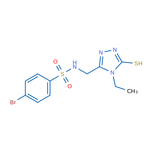 4-Bromo-N-[(4-ethyl-5-sulfanyl-4H-1,2,4-triazol-3-yl)methyl]benzene-1-sulfonamide 1g
