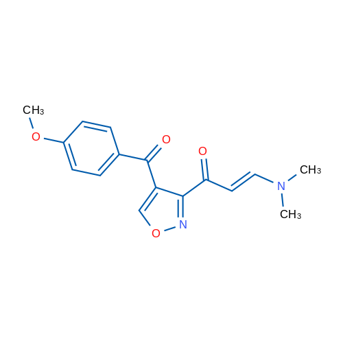 (2E)-3-(Dimethylamino)-1-[4-(4-methoxybenzoyl)-1,2-oxazol-3-yl]prop-2-en-1-one 1g