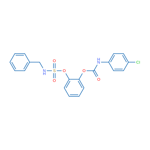 2-[(Benzylsulfamoyl)oxy]phenyl N-(4-chlorophenyl)carbamate 1g