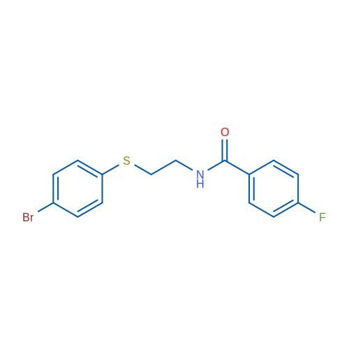 N-{2-[(4-bromophenyl)sulfanyl]ethyl}-4-fluorobenzamide 1g