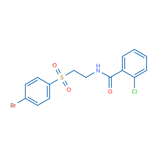 N-[2-(4-Bromobenzenesulfonyl)ethyl]-2-chlorobenzamide 1g