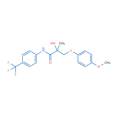 2-Hydroxy-3-[(4-methoxyphenyl)sulfanyl]-2-methyl-N-[4-(trifluoromethyl)phenyl]propanamide 1g