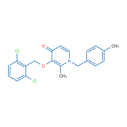3-[(2,6-Dichlorophenyl)methoxy]-2-methyl-1-[(4-methylphenyl)methyl]-1,4-dihydropyridin-4-one 1g
