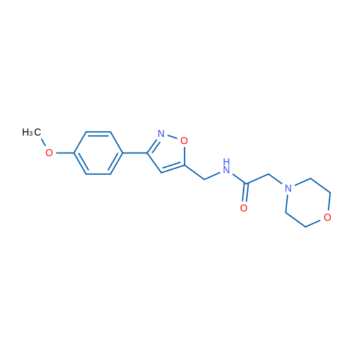 N-{[3-(4-methoxyphenyl)-1,2-oxazol-5-yl]methyl}-2-(morpholin-4-yl)acetamide 1g