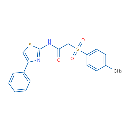 2-(4-Methylbenzenesulfonyl)-N-(4-phenyl-1,3-thiazol-2-yl)acetamide 1g