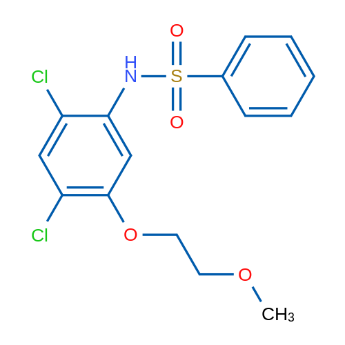N-[2,4-Dichloro-5-(2-methoxyethoxy)phenyl]benzenesulfonamide 1g