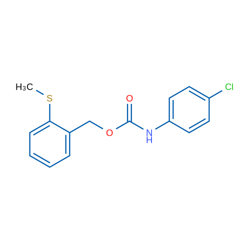 [2-(Methylsulfanyl)phenyl]methyl N-(4-chlorophenyl)carbamate 1g