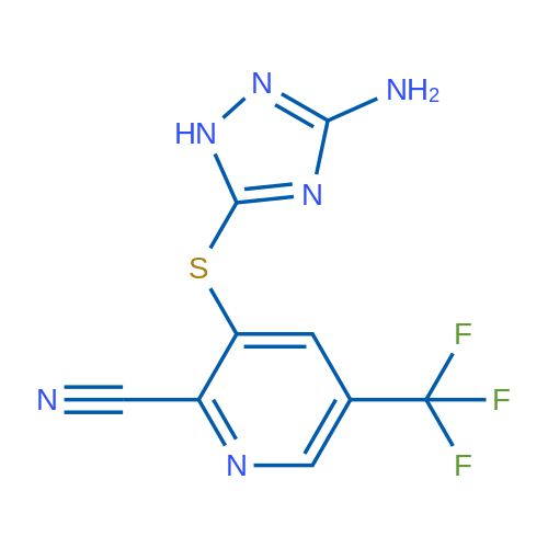 3-[(3-Amino-1H-1,2,4-triazol-5-yl)sulfanyl]-5-(trifluoromethyl)pyridine-2-carbonitrile 1g