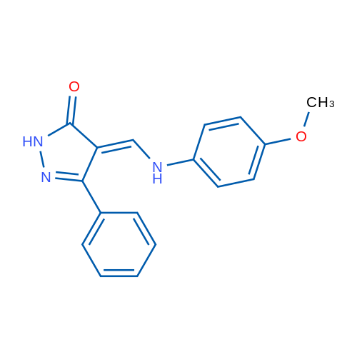 4-{[(4-methoxyphenyl)amino]methylidene}-3-phenyl-4,5-dihydro-1H-pyrazol-5-one 1g