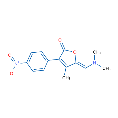 (5Z)-5-[(Dimethylamino)methylidene]-4-methyl-3-(4-nitrophenyl)-2,5-dihydrofuran-2-one 1g