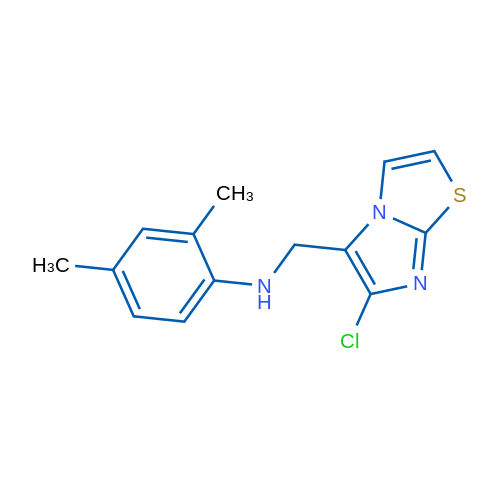 N-({6-chloroimidazo[2,1-b][1,3]thiazol-5-yl}methyl)-2,4-dimethylaniline 1g