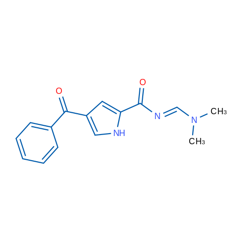 4-Benzoyl-N-[(1E)-(dimethylamino)methylidene]-1H-pyrrole-2-carboxamide 1g